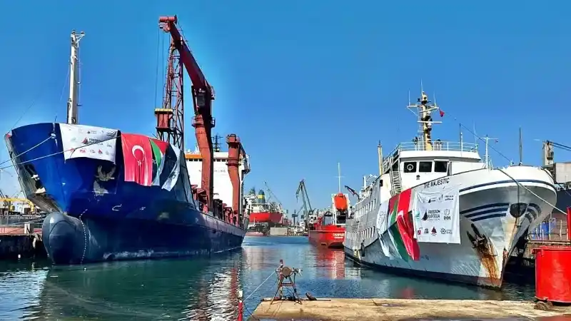 Gemiler hazır: Özgürlük Filosu Gazze'ye doğru yola çıkıyor
