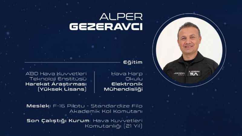 Türkiye'nin ilk uzay yolcusu Alper Gezeravci kimdir mesleği nedir?