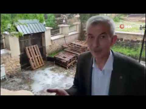 Malatya’da fırtına: Ceviz büyüklüğünde dolu yağdı