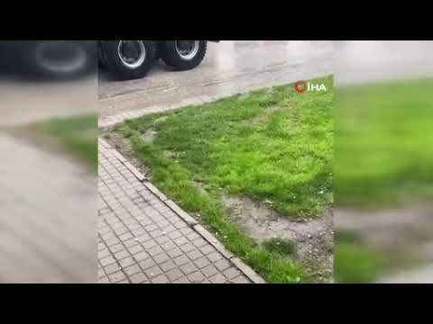 Eskişehir'de ceviz büyüklüğünde dolu