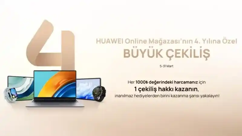 Huawei Online Mağaza 4. yaşını indirim ve hediyelerle kutluyor