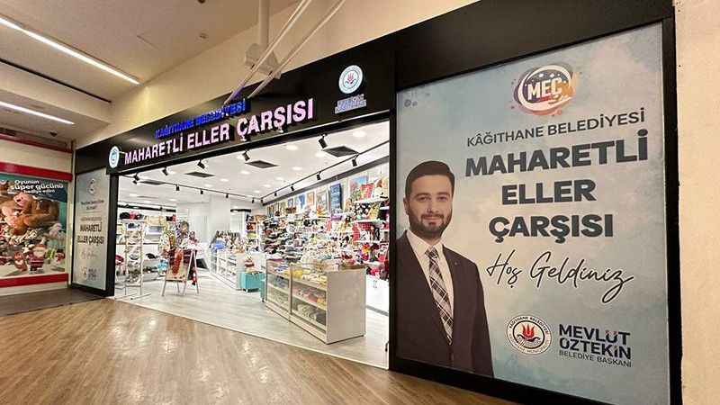 Kağıthane Belediyesi'nin Maharetli Eller Çarşısı yeni mekanında