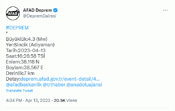 Adıyaman'da korkutan deprem! 