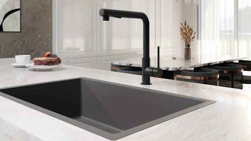 Kale Banyo’nun yeni ürünü Gastro L Pull Out Mutfak Bataryası mutfakta hayatı kolaylaştırıyor 