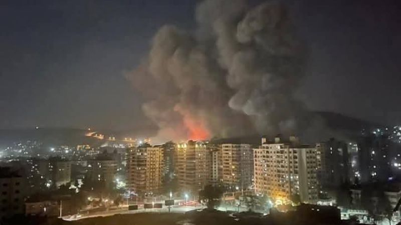 Kamışlı’da yaşanan şiddetli patlamalar Mardin’den görüntülendi 