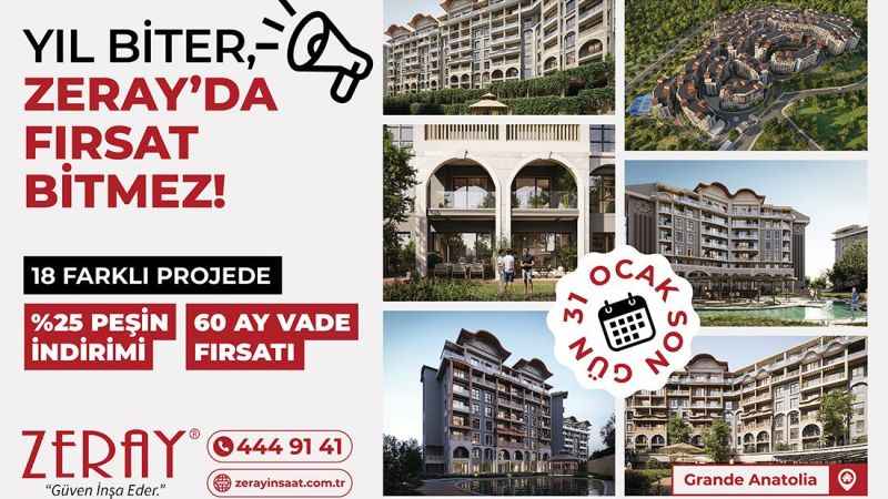 Zeray geleneksel yıl sonu kampanyası yoğun talep üzerine Ocak ayında da devam ediyor!