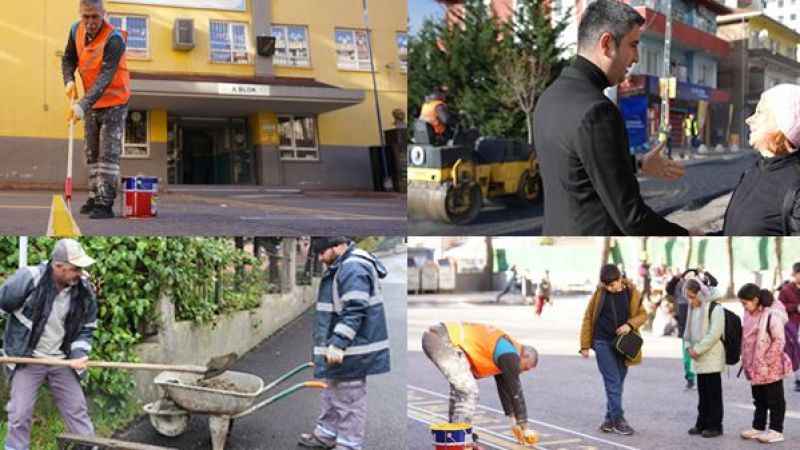 Kartal'da kar yağışı öncesi hummalı bir çalışma var