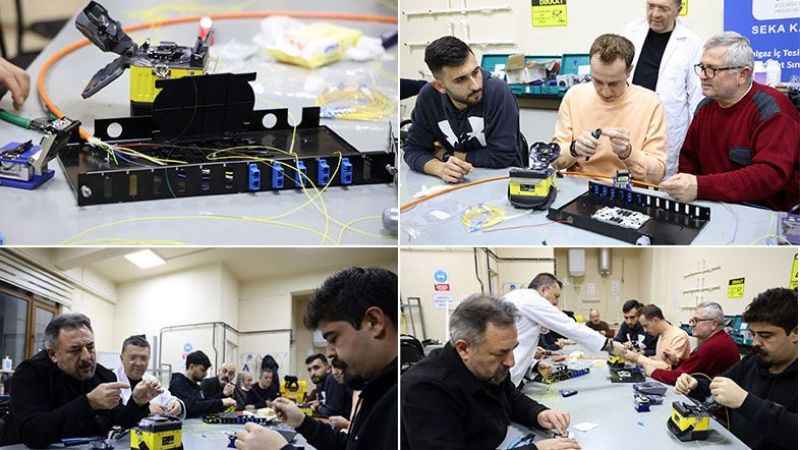 Fiberoptik kursu için kilometrelerce yol kat ediyorlar