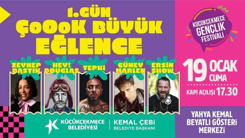 3. Gençlik Festivali Küçükçekmece'yi sallayacak!