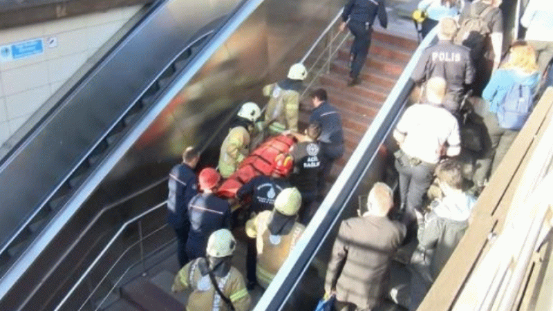 Metro istasyonunda intihar girişimi