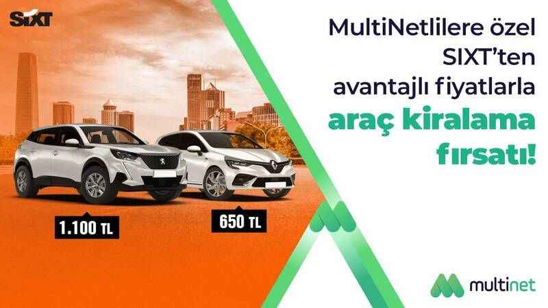 MultiNet kullanıcıları araç kiralamada indirim fırsatı yakalıyor