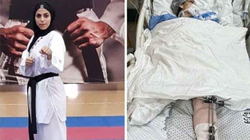 Filistinli karate şampiyonu İsrail saldırısında bacağını kaybetti