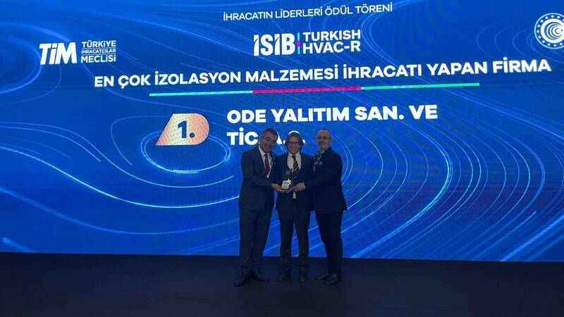 ODE, yalıtım malzemeleri ihracatında zirveye yerleşti