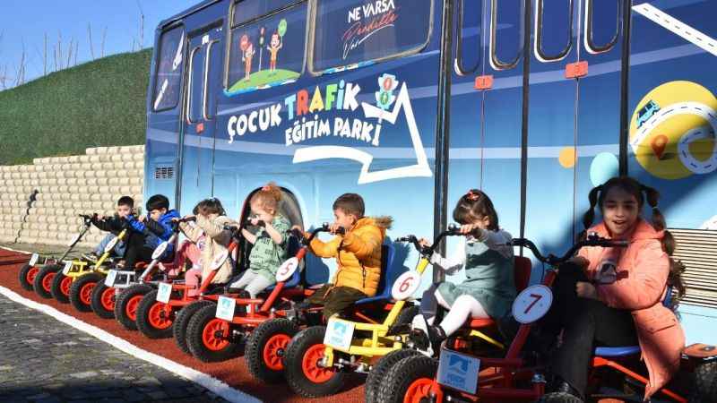 Çocuklar Trafik Eğitim Parkı'nda geleceğe hazırlanıyor