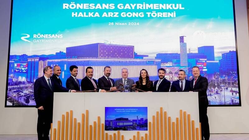 Borsa İstanbul’da gong Rönesans Gayrimenkul Yatırım için çaldı 