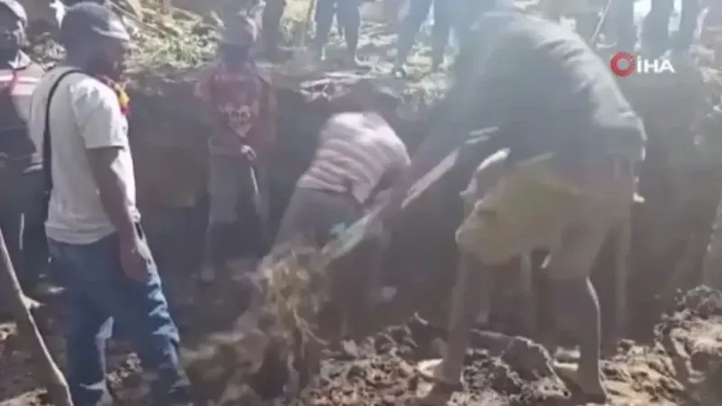 Papua Yeni Gine’deki heyelanda 2 bin kişi toprak altında kaldı