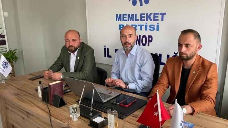 İlk istifa haberi Sinop'tan! Memleket Partisi Sinop İl Teşkilatı toplu istifa etti
