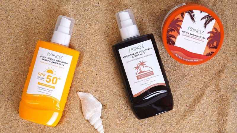 Sinoz'un üç yeni güneş ürünü ile cildiniz yaz boyu kusursuz ve koruma altında