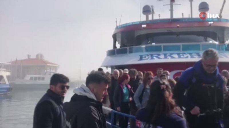 İstanbul’da deniz trafiğine sis engeli