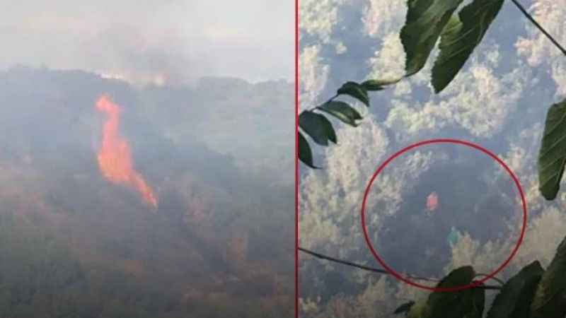 Sultangazi Kent Ormanı’nda iki noktada çıkan yangın söndürüldü