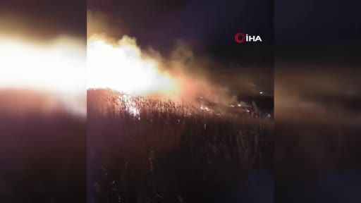 Ağrı’da bir tarla küle döndü