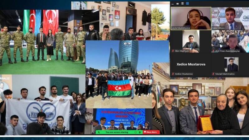 "Ebedi Birlik" Gençlik Kamu Birliği ve Kazakistan Öğrenci İttifakı Yönetim Kurulları arasında çevrimiçi toplantı 