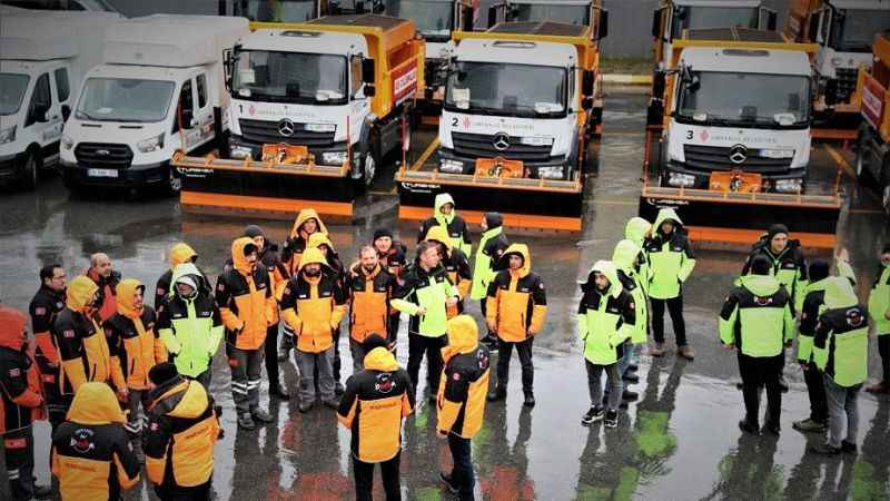 Ümraniye Belediyesi'nde kar nöbeti başladı