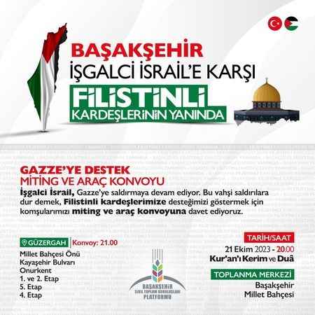 Başakşehir Filistinli kardeşlerinin yanında