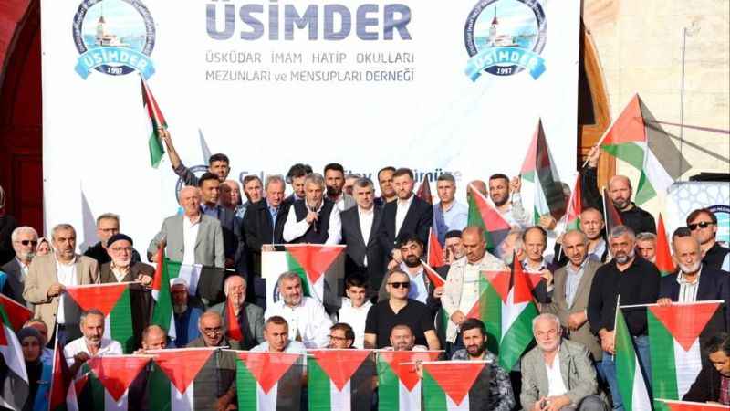 Üsimder'den Filistin basın açıklaması