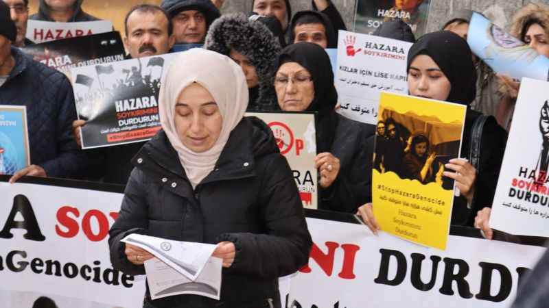 Afganistan'daki Hazara Türklerine yönelik soykırım protesto edildi