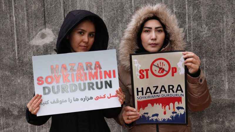 Afganistan'daki Hazara Türklerine yönelik soykırım protesto edildi