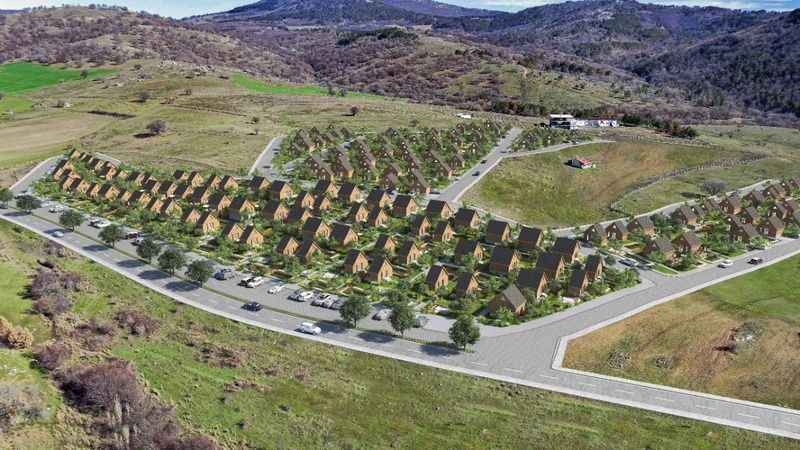 Türkiye’nin İlk Bungalov Mahallesi “Yeşil Mahalle” görücüye çıktı