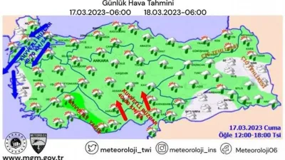 Meteoroloji’den uyarı: Kuvvetli yağış, sel baskını ve fırtına bekleniyor