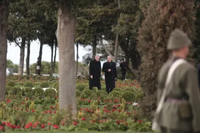 Cumhurbaşkanı Erdoğan bakanlarla birlikte Çanakkale’de