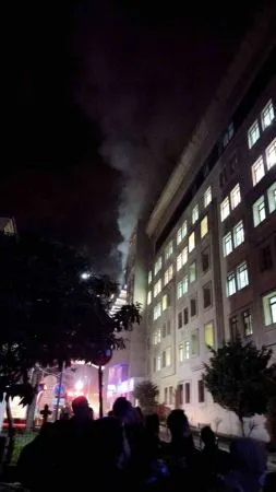 Hastanede yangın dehşeti