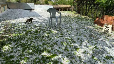 Yozgat’ta dolu yağışı etkili oldu