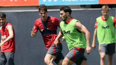 Lider Galatasaray, MKE Ankaragücü maçı hazırlıklarını sürdürdü