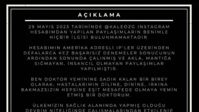 İğrenç paylaşımları yapan doktordan açıklama