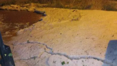 Uşak’ta dolu yağışı etkili oldu