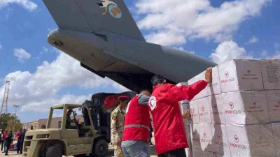 Türk Kızılay ekibi Libya’daki selzedelere yardım için bölgeye ulaştı