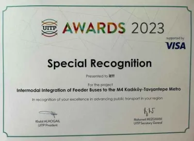 İETT’ye Uluslararası Toplu Taşıma Ödülü