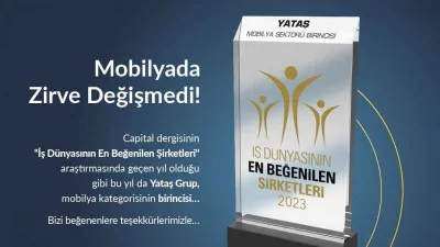 Mobilya sektörünün en beğenilen şirketi Yataş Grup oldu