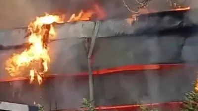 Tavuk çiftliği alevlere teslim oldu