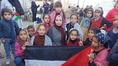 Gazze’de Filistinliler ateşkes coşkusuyla sokaklara döküldü