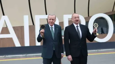 Cumhurbaşkanı Erdoğan ve Aliyev, Laçın Uluslararası Havalimanı’nın açılışını yaptı