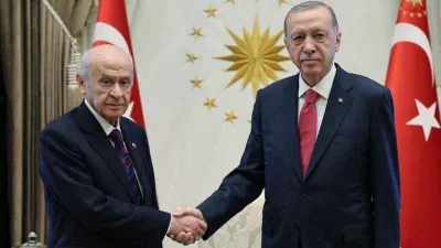 Cumhurbaşkanı Erdoğan, MHP Genel Başkanı Bahçeli ile görüştü