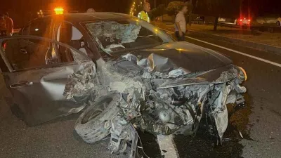 Elazığ'da tekerleği kopan araç şarampole yuvarlandı: 6 yaralı