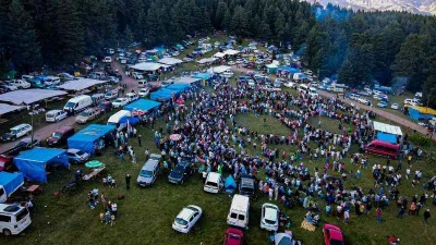 Gevrek Festivali havadan görüntülendi
