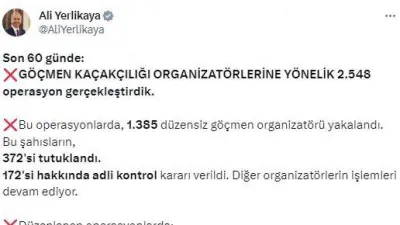 Bakan Yerlikaya: 