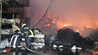 Kayseri'de fabrikadaki yangın kontrol altına alındı